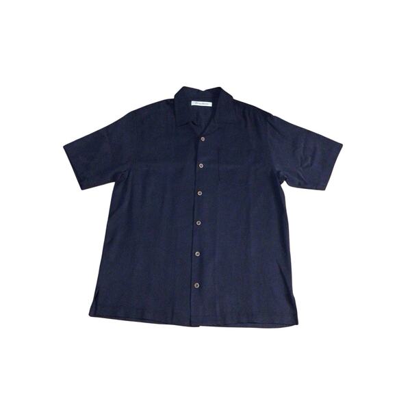 Tommy Bahama Shirt Mens Small Black Silk Caribbean Stud Poker Cards Pin Up Girls - Picture 2 of 12